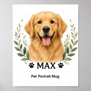 Pet portrait poster