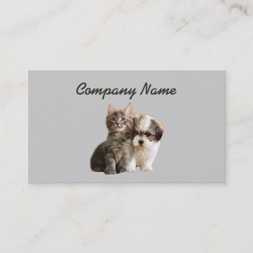Customizable Pet Products &amp; Services Business Card