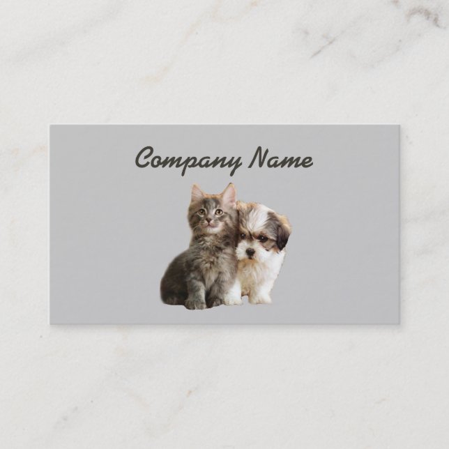 Pet Products & Services Business Card (Front)
