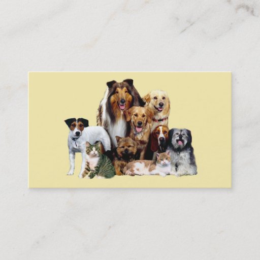 Customizable Pet Products &amp; Services Business Card