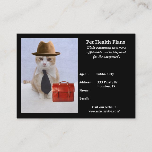 Pet Products & Services Business Card (Front)