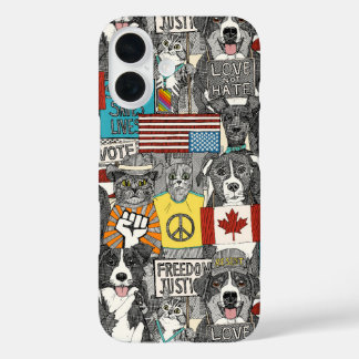 pet protest iPhone 16 case
