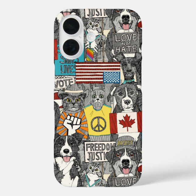 pet protest Case-Mate iPhone case (Back)