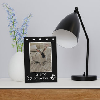 Pet Rabbit Loss | Bunny Prints Photo Memorial Plaque