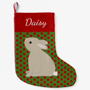 Pet Rabbit Personalized Christmas Small Christmas Stocking