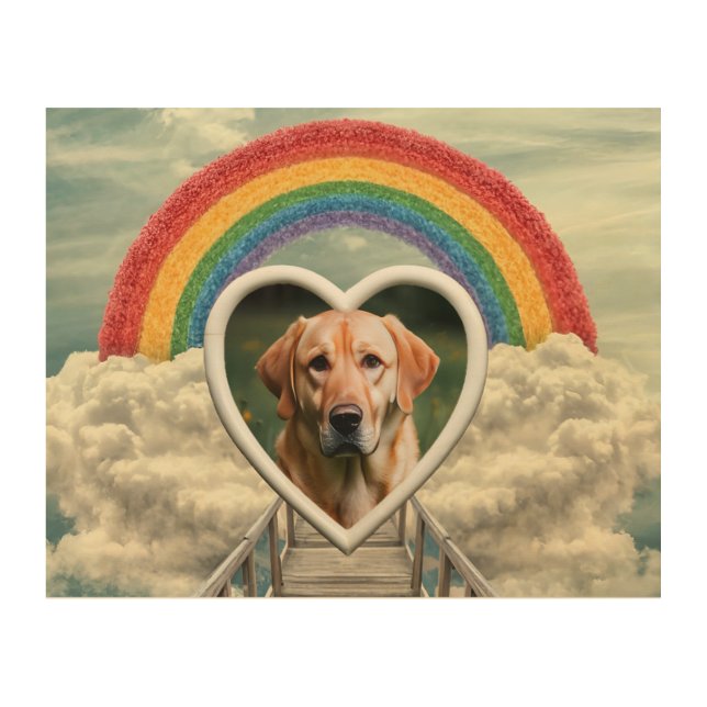 Pet Rainbow Bridge - Customize - Wood art (Front)