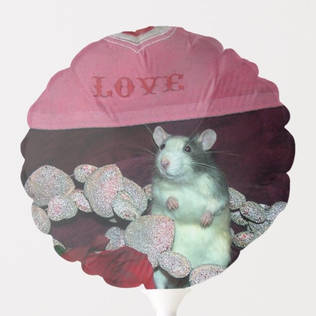 Pet Rat Darcy Love Balloon (Front)