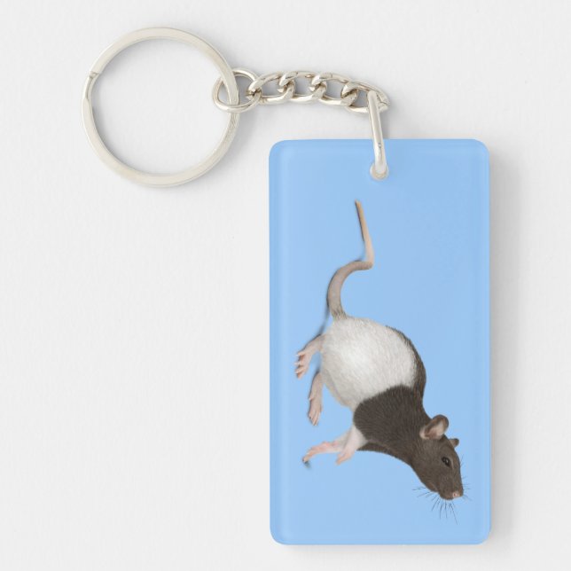 Pet Rat Painting Keychain (Front)