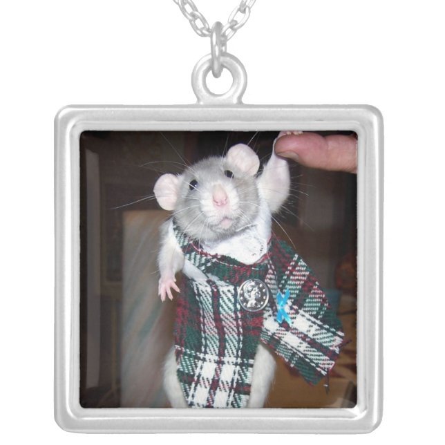 Pet Rat Ruby Necklace (Front)