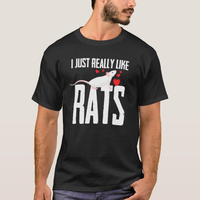 Pet Rat Slogan 2 T-Shirt (Front)