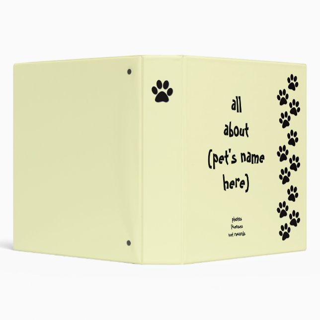 Pet Record Binder (Background)