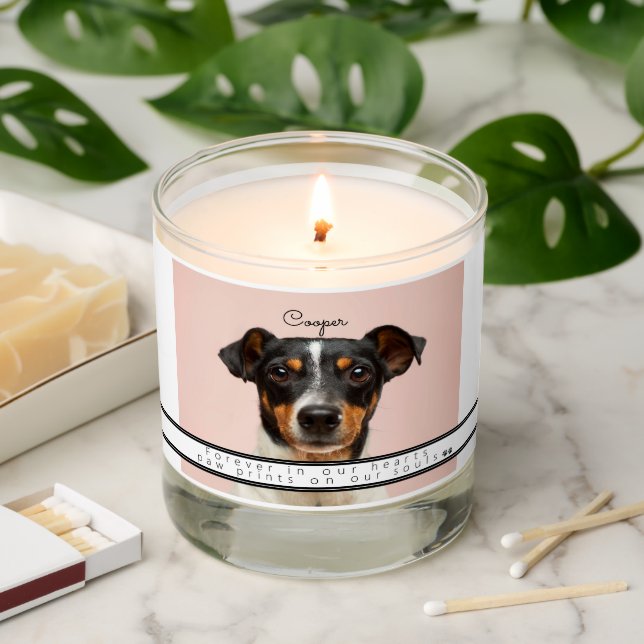 Pet Remembrance Keepsake Forever in Our Hearts   Scented Candle (Lit)