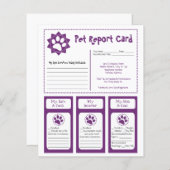 Pet Report Cards (Front/Back)