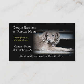 Pet Rescue or Dog Products Business Card