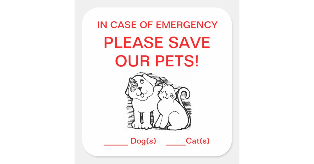 Pet Rescue Sticker | Zazzle