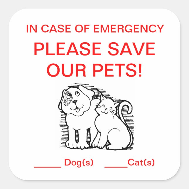 Pet Rescue Sticker (Front)