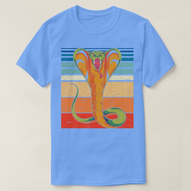 Pet Retro Cobra Reptile Lover Animal Snake T-Shirt (Design Front)
