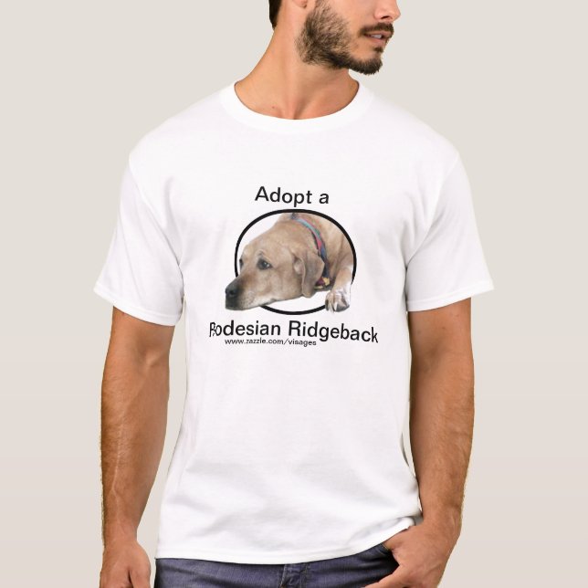 Pet Rhodesian Ridgeback Dog Picture T-Shirt (Front)