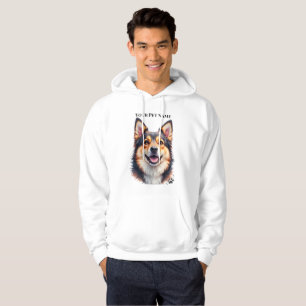 Pet’s Simple Modern Name & Photo Custom Design Hoodie