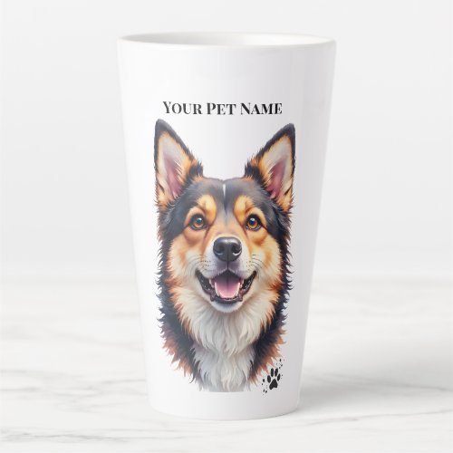 Pet’s Simple Modern Name & Photo Custom Design