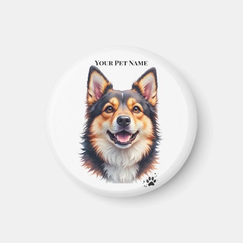 Pet’s Simple Modern Name & Photo Custom Design