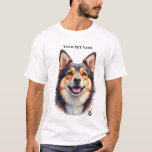 Pet’s Simple Modern Name & Photo Custom Design T-Shirt<br><div class="desc">This simple and modern custom pet design features clean, cool typography and a strong pet photo layout that puts your beloved pet in the spotlight. Personalize it by uploading your pet’s photo and adding their name to create a one-of-a-kind keepsake. The clean layout and modern style are designed to look...</div>