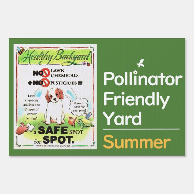 Pet Safe Yard - Pesticide Free Sign (Front)