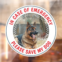 Pet Safety Alert Custom Dog Photo First Responder