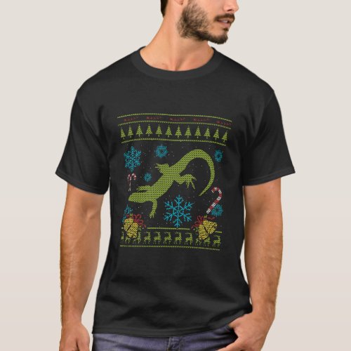 Pet Salamander Pet Newt Fire Belly Newt Christmas  T_Shirt