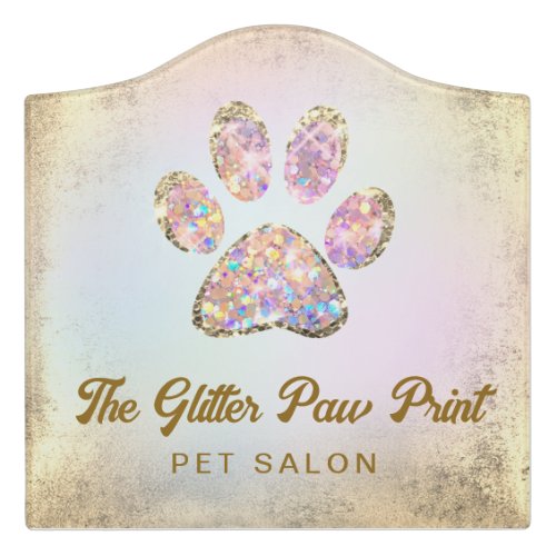 pet salon door sign