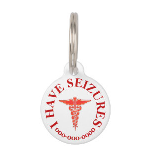 Pet seizure ICE vet notification Pet ID Tag