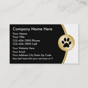 Pet Service Business Cards