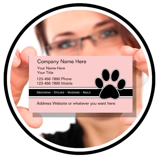 Customizable Pet Service Business Cards