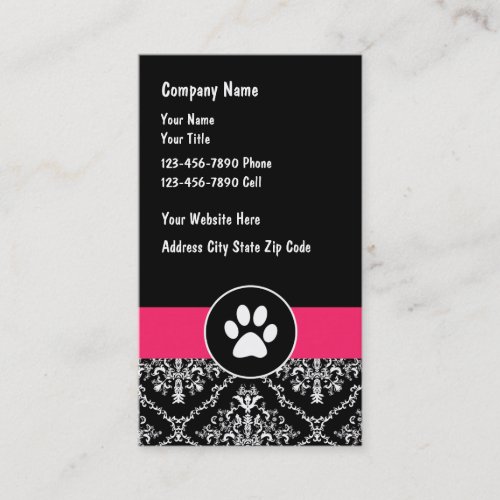 Pet Service Business Cards