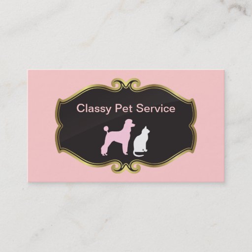 Customizable Pet Service Business Cards