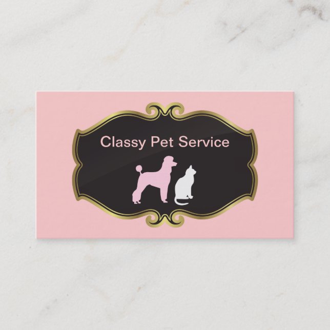 Pet Service Business Cards (Front)
