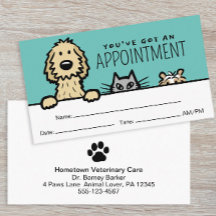 Pet Service Dog Cat Guinea Pig Funny Appointment