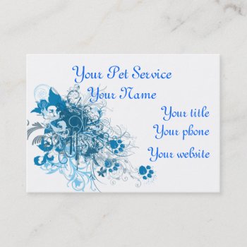 Pet Service Or Vet Clinic Business Card  Template Appointment Card by DesignsbyLisa at Zazzle