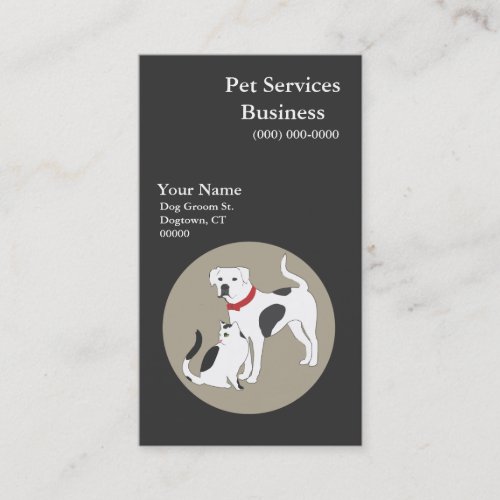 Pet Services Business Card