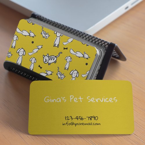 Pet Services Business Card