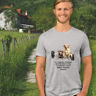Pet Services Company Advertising Tri-Blend Shirt