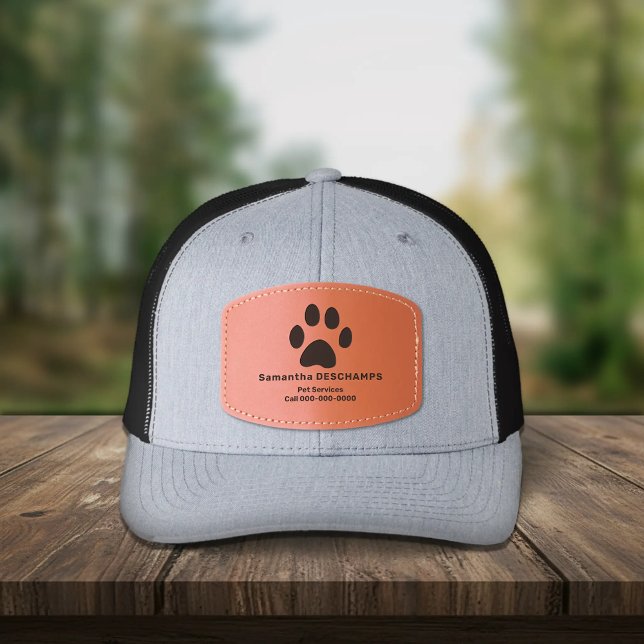 Pet Services Leather Patch Hat (Pet Services Leather Patch Cap)