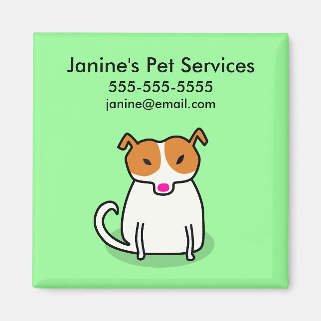 Pet Services Promotional Magnet (Front)
