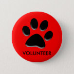 Pet Shelter, Animal Rescue, Volunteer Id Badge,pin Button at Zazzle