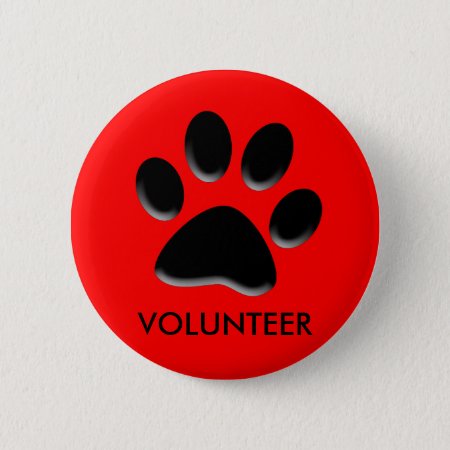 Pet Shelter, Animal Rescue, Volunteer Id Badge,pin Button