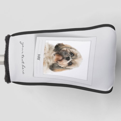 Pet Shih Tzu Photo Frame Personalized Dad Golf Head Cover