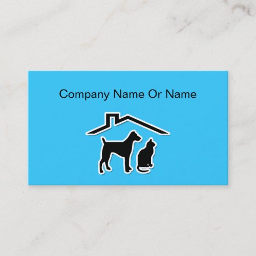 Pet Silhouette Business Cards