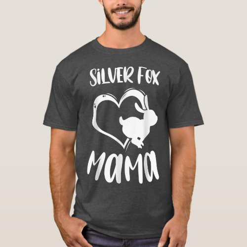 Pet Silver Fox Mama Rabbit Owner Mother Women Girl T_Shirt