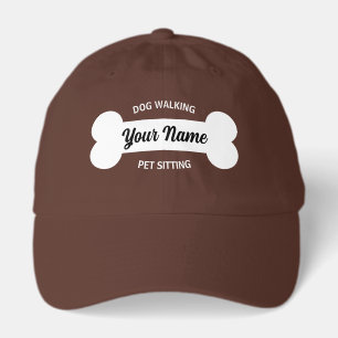 Pet Sitter and Dog Walker cap with custom name