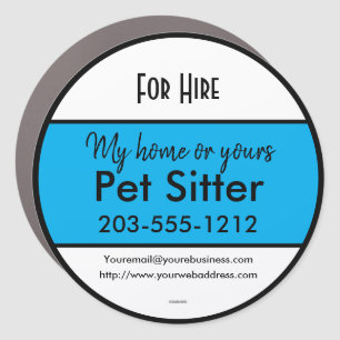 Pet Sitter Auto Magnet HAMbyWG